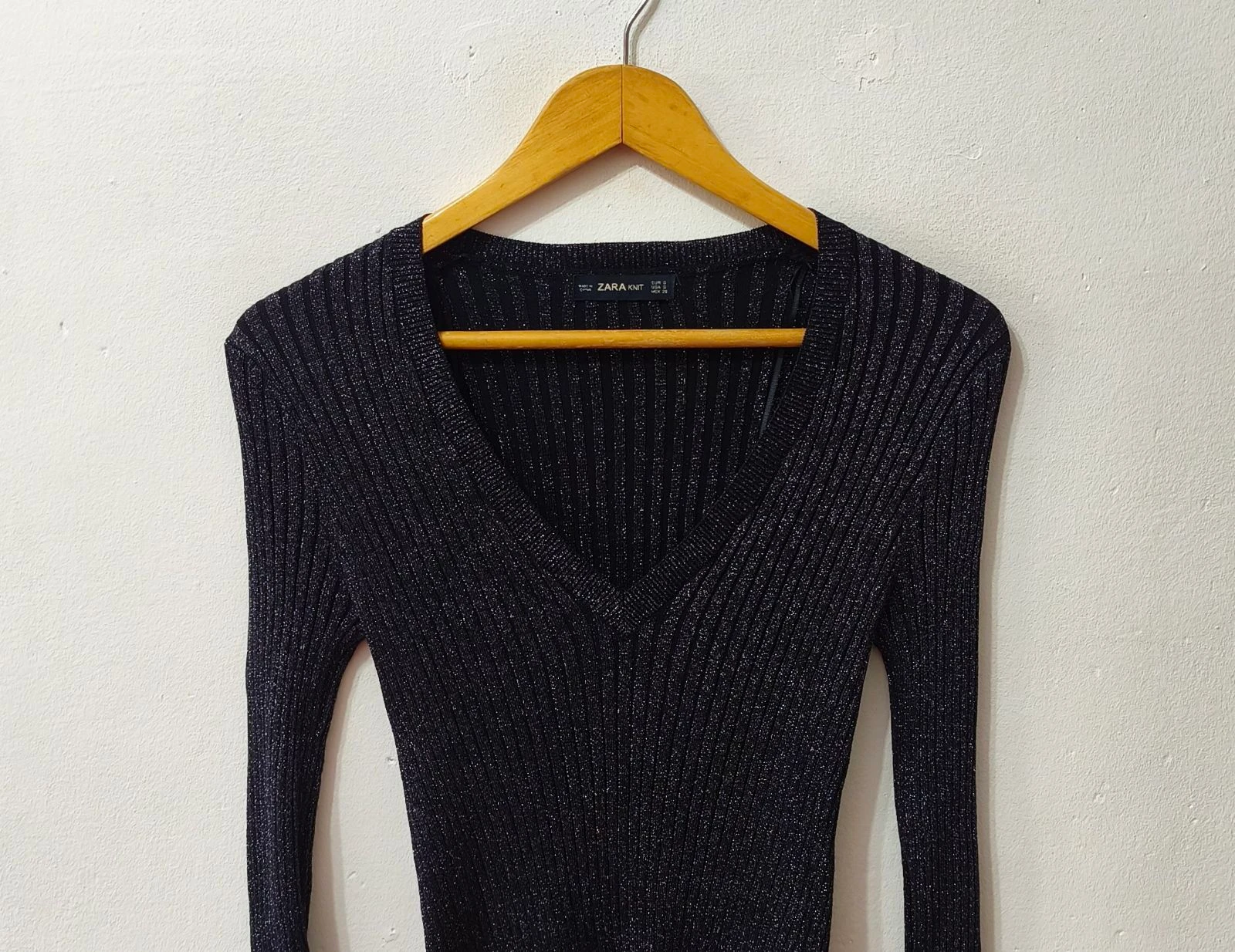 Zwart jurk Zara vrouw Maat S – photo 3